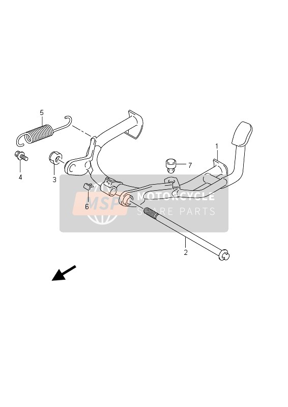 Suzuki UX150 SIXTEEN 2011 STÄNDER für ein 2011 Suzuki UX150 SIXTEEN